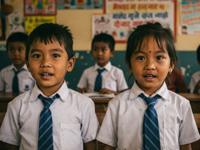 Primary School Students at Learn Nepal Academy