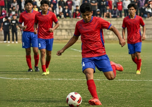 Students competing in sports